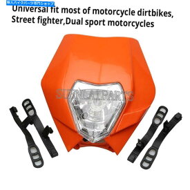 Headlight ホンダヤマハデュアルスポーツストリートファイター用のオートバイヘッドライトヘッドライトランプ Motorcycle Headlight Head Light Lamp For Honda Yamaha Dual Sport Street Fighter