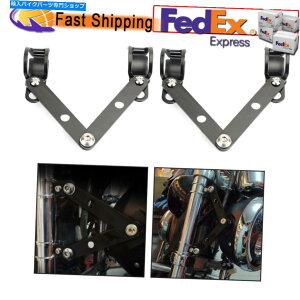Headlight 41-51mmtH[NubNwbhCg}EguPbgI[goCwbhvz_[A_v^[ 41-51mm Fork Black Headlight Mount Bracket Motorcycle Head Lamp Holder Adapter