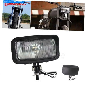 Headlight n[[̃Be[WXNGAwbhCg`̃I[goCwbhvNAY Vintage Square Headlight For Harley Rectangular Motorcycle Head Lamp Clear Lens