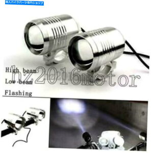 Headlight 2x U2���GSXR 750W 750 600 Boulevard S40 C90��2x U2 LED�X�|�b�g���C�g�w�b�h���C�g 2X U2 LED Spot Light Headlight For Suzuki GSXR 750W 750 600 Boulevard S40 C90�y���s�A���i�z