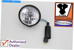 Headlight 4-1/2 ���E���h�w�b�h�����v�`���b�p�[�X�v�����K�[�\�t�g�A���b�h���W�b�h 4-1/2 Round Headlamp Chopper Springer Softail Rigid�y���s�A���i�z