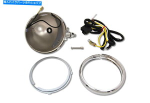 Headlight 4-1/2�J�X�^�����E���h�w�b�h�����v�V�F���̓n�[���[�_�r�b�h�\���ɓK�����܂� 4-1/2 Custom Round Headlamp Shell fits Harley-Davidson�y���s�A���i�z
