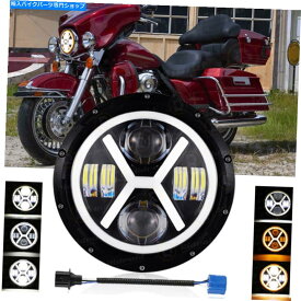Headlight ハーレーダビッドソンホンダヤマハオートバイ用7インチLEDヘッドライトプロジェクターDRL 7" inch LED Headlight Projector DRL for Harley-Davidson Honda Yamaha Motorcycle
