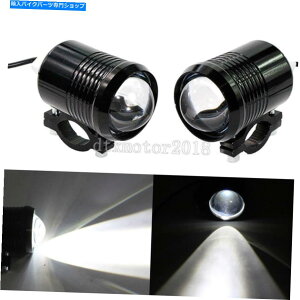 Headlight 2x U2 LEDhCrOX|bgCg30WubN 2X U2 LED Driving Spot light 30W Black For Harley Sporster Dyna Softail Touring