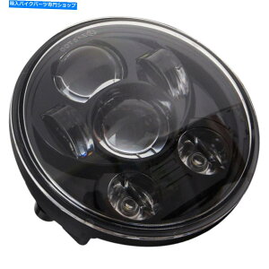 Headlight 1PC LED�I�[�g�o�C�w�b�h���C�g5.75�C���`6�����v�r�[�Y���E���h�G���W�F���A�C�A���~�j�E�� 1pc LED Motorcycle Headlight 5.75 Inch 6 Lamp Beads Round Angel Eye Aluminum�y���s�A���i�z