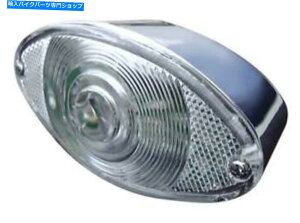 Headlight Ultima ChromebLJX^CATEYEX^CTaillight12V LEDACtYt Ultima Chrome Plated Custom Cateye Style Taillight 12V LED Array w/ Clear Lens