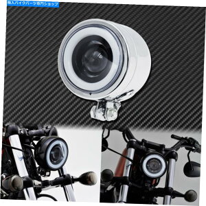 Headlight �I�[�g�o�CLED�A���o�[�w�b�h���C�g�w�b�h�����v�N�����X�|�[�c�X�^�[XL 883 1200�Ƀt�B�b�g Motorcycle LED Amber Headlight Head Lamp Chrome Fit For Sportster XL 883 1200�y���s�A���i�z