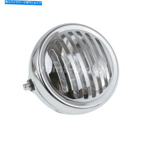 Headlight 6.5 ''gNOJo[wbhCgwbhv_Ci{o[`bp[ɃtBbg 6.5'' Retro Chrome Grill Cover Headlight Headlamp Fit For Dyna Bobber Chopper