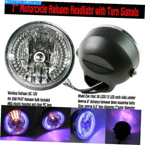 Headlight ���}�nV-STAR XVS 1100�N���V�b�N2000-2009��8�C���`LED�w�b�h���C�g�^�[���V�O�i�� 8 Inch LED Headlight Turn Signals For Yamaha V-Star XVS 1100 Classic 2000-2009�y���s�A���i�z