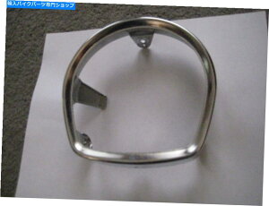 Headlight XYLAC100XNu[NwbhvNOSI SUZUKI AC100 SCRAMBLER CHROME HEADLAMP RIM NOS!