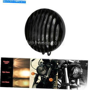 Headlight 6.5 �ۂ����j�o�[�T���w�b�h���C�g�Ⴂ�r�[���O���������v�n�[���[�`���b�p�[�ɍ����Ă��܂� 6.5 Round Universal Headlight Low High Beam Grill Lamp Fit For Harley Chopper�y���s�A���i�z