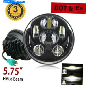 Headlight 5-3/4 5.75 LED�v���W�F�N�^�[���[�^�[�_�C�i�X�[�p�[���C�h�O���C�hFXDWG�̃u���b�N�w�b�h���C�g 5-3/4 5.75 LED Projector Black Headlight For Motor Dyna Super Wide Glide FXDWG�y���s�A���i�z