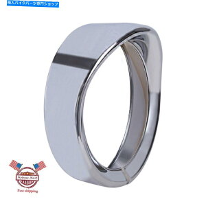 Headlight 7 ''wbhCgoCU[Jo[gONn[[cA[CVO_CiGNg 7'' Headlight Visor Cover Trim Ring CHROME For Harley Touring CVO Dyna Electra