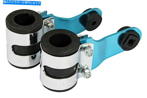 Headlight ]ԃ[^[TCNXN[^[]ԃjo[TfbNXwbhCguPbgNvu[ Bikeit Motorcycle Scooter Bike Universal Deluxe Headlights Bracket & Clamp Blue