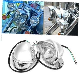 Headlight �z���_�V���h�E�̃w�b�h���C�g�X�|�b�g�t�H�O���C�g�G�[�X�X�s���b�g�}�O�iVT750 VT1100 VF750 2x Headlight Spot Fog Light For Honda Shadow Ace Spirit Magna VT750 VT1100 VF750�y���s�A���i�z