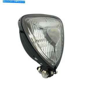 Headlight gCAO[^[TCNwbhCgXg[gt@C^[N[U[`bp[{o[JtF[T[ Triangle Motorcycle Headlight Streetfighter Cruiser Chopper Bobber Cafe Racer