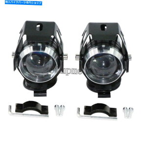 Headlight 2x�I�[�g�o�C125W LED�w�b�h���C�g�h���C�r���O�X�|�b�g�t�H�O���C�g�����v�⏕�� 2X Motorcycle 125W LED Headlight Driving Spot Fog Lights Lamp Auxiliary Black�y���s�A���i�z