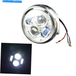 Headlight �I�[�g�o�C40W 6.5 '' LED�v���W�F�N�^�[�w�b�h���C�g�w�b�h�����v���}�n�N�����Ƀt�B�b�g Motorcycle 40w 6.5'' LED Projector Headlight Head Lamp Fit For Yamaha Chrome�y���s�A���i�z