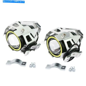 Headlight �X�Y�L�N����vs 700 750 1500 1400 800�̂��߂�2X LED�h���C�r���O�X�|�b�g���C�g�w�b�h���C�g 2x LED Driving Spot Light Headlight For Suzuki Intruder VS 700 750 1500 1400 800�y���s�A���i�z