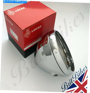 Headlight �{���̃��[�J�X7 �N�����w�b�h�����v�V�F��������3���C�g1�X�C�b�`54526651 99-7039 GENUINE LUCAS 7 CHROME HEADLAMP SHELL & RIM 3 lights 1 switch 54526651 99-7039�y���s�A���i�z