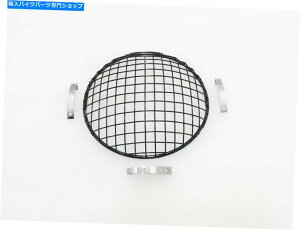 Headlight jo[TI[goC7 "}nz_̃ubNwbhCgXg[K[h UNIVERSAL MOTORCYCLE 7" BLACK HEADLIGHT STONE GUARD FOR YAMAHA KAWASAKI HONDA