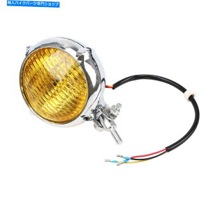 Headlight 4.5 "gNnQwbhCgwbhv35Wre[Wjo[TI[goC 4.5" Retro Chrome Halogen Headlight Headlamp 35W Vintage Universal Motorcycle