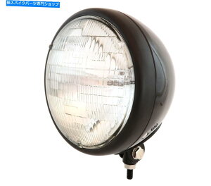 Headlight 7 "{g}EgI[goCwbhCg /X|bgCg - ubN 7" Bottom Mount Motorcycle Headlight / Spotlight - Black