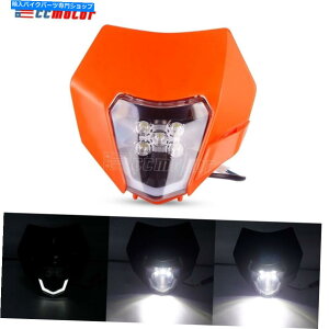 Headlight SMC R 690 Excw 250 350 450 501 SXF 125�_�[�g�o�C�N�̃G���f���[��LED�w�b�h���C�g Enduro LED Headlight for SMC R 690 EXC XCW 250 350 450 501 SX SXF 125 Dirt Bike�y���s�A���i�z