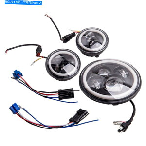 Headlight 7 "LEDwbhCg4.5gpbVOCg12ubNfC^CjOCg 7" LED Headlight & 4.5g Passing Lights 12 Black Daytime Running Light