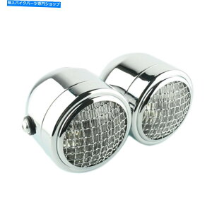 Headlight oCNwbhCgh~l[^[gbJ[Xg[gt@C^[ubN_CAcCN Motorbike Headlight Dominator Tracker Streetfighter Black- Dual Twin Chrome