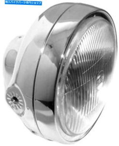 Headlight GSTCh}EgwbhCg6-1/4 "N Emgo Side Mount Headlight 6-1/4" Chrome