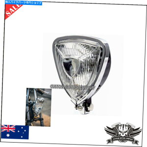 Headlight ubNgCAOwbhCgvJX^I[goC`bp[{o[n[[gCAtXS Black Triangle Headlight Lamp Custom Motorcycle Chopper Bobber Harley Triumph XS