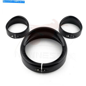 Headlight 7 "wbhCg4.5"pXCgvgOoCU[Jo[n[[̃Jo[ 7" HEADLIGHT 4.5" PASSING LIGHTS LAMP DECORATE TRIM RING VISOR COVER FOR HARLEY