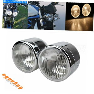 Headlight I[goCXg[glCLOoCNcCwbhCgz_XYLBMW̃fAwbhv Motorcycle Street Naked Bike Twin Headlight Dual Head Lamp For Honda Suzuki BMW