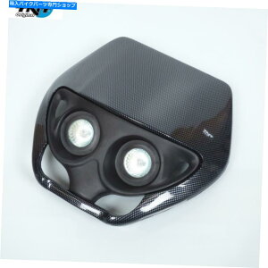 Headlight wbhCgv[gTNTJ[{bN2Gf[gNX50̌w Headlight Plate TNT Carbon Look 2 Optical Horizontal for Enduro Motocross 50 To