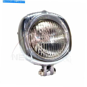 Headlight ꂽBe[WV[ꂽr[wbhCgwbhwbhCg{o[`bp[\tgAC Polished Vintage Sealed Beam Head Light Headlight for Bobber Chopper Softail