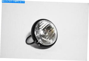 Headlight 5.75 "wbhCgNAY/ubNTCh}Eg{o[gbJ[~j 5.75" Headlight Clear Lens/ Black Side Mount Bobber Tracker Mini