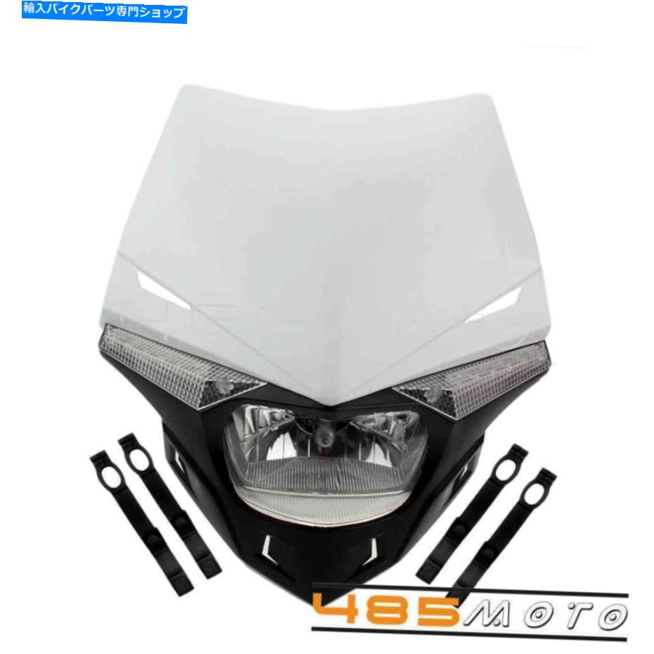 Headlight モトクロスMXエンデューロダートバイクヘッドライトヘッドランプユニバーサルオフロード Motocross MX Enduro Dirt Bike Headlight Headlamp Universal for Motorbike Offroad