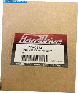 Headlight �V�����n�[�h�h���C�u�I�[�g�o�C�w�b�h���C�g�N�����A�Z���u��12V 60/55W H4 7  NEW Hard Drive Motorcycle Headlight Chrome Assembly 12v 60/55w H4 7�y���s�A���i�z
