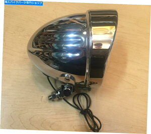 Headlight 4 1/2 �X�|�b�g���C�g�J�X�^���X�g���b�`�n�[���[�o�K�[�p�X�����v�o�C�N�`���b�p�[ 4 1/2 Spotlight Custom Stretched Harley Bagger Passing lamp Motorcycle Chopper�y���s�A���i�z