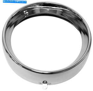 Headlight �n�[�h�h���C�u�t�����`�w�b�h���C�g�g���������O�N���[��7�^�u�X�^�C��| 38-048 Harddrive Frenched Headlight Trim Ring Chrome 7 Tab Style | 38-048�y���s�A���i�z
