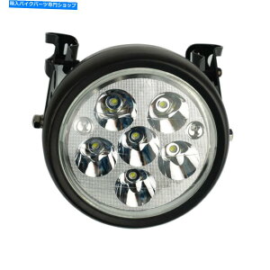 Headlight 6.5 "6LED 30Wg[^[TCNwbhCg}EguPbg28-36mm 6.5" 6LED 30W Retro Motorcycle Headlight Mount Bracket 28-36mm For Bobber Custom