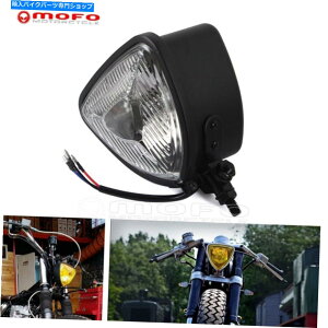 Headlight n[[JtF[T[`bp[p̃gCAOwbhCg12VtgwbhvAZu Triangle Headlight 12V Front Head Lamp Assemblies For Harley Cafe Racer Chopper
