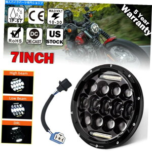 Headlight 7 �C���`75W LED���[�^�[�T�C�N���w�b�h���C�gDRL Hi-Lo Beam for Harley Touring 1994-2013 7Inch 75W LED Motorcycle Headlight DRL Hi-Lo Beam For Harley Touring 1994-2013