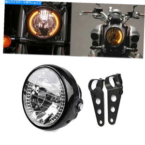Headlight �n�[���[���}�n�I�[�g�o�C��7 "�C���`LED�w�b�h���C�g�n���Q���v���W�F�N�^�[�^�[���V�O�i�� 7" inch LED Headlight Halogen Projector Turn Signal for Harley Yamaha Motorcycle