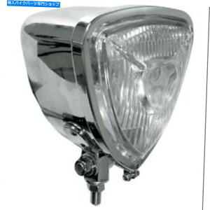 Headlight gCAOAXX^CwbhCgN{g}Eg`bp[gCAO[GS1250 Triangle Aris Style Headlight Chrome Bottom Mount Chopper Triangular EMGO #1250