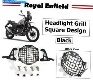 Headlight CGtB[huq}411ccvuXNGAfUCubNvuwbhCgOv Royal Enfield "Himalayan 411cc" "Square Design Black" "Headlight Grill"