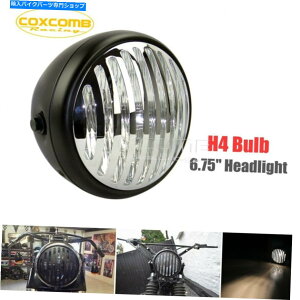 Headlight �O�����w�b�h���C�g�v���W�F�N�g�w�b�h�����v�n�[���[�`���b�p�[�{�o�[�J�t�F���[�T�[�̂��߂̃��j�o�[�T�� Grill Headlight Project Head Lamp Universal for Harley Chopper Bobber Cafe Racer�y���s�A��