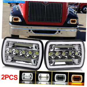 Headlight 2PCS 7x6/5x7 LED DRLwbhƖHI/LOr[Ao[^[VOivV{[ 2pcs 7x6/5x7 Led DRL Headight Hi/Lo Beam Amber Turn Signal Lamp for Chevrolet