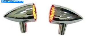 Headlight n[[ƃJX^fpLEDAo[~jfAC[^[VOi LED Amber Mini Dual Wire Turn Signal For Harley and Custom Models